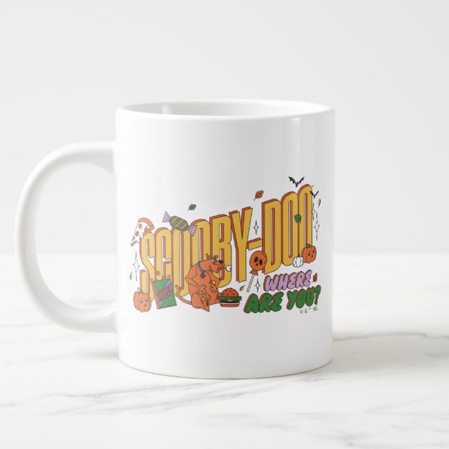 Grande Tasse Logo de friandise d'Halloween de Scooby-Doo (Gauche)