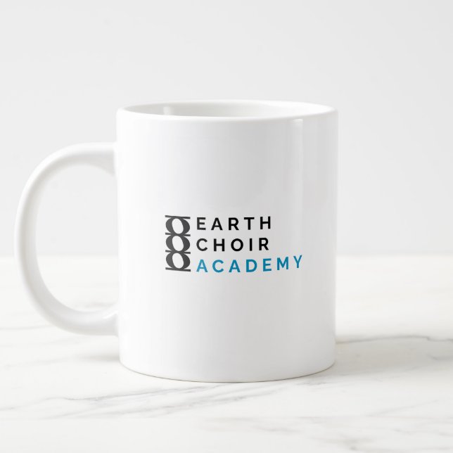 Grande Tasse Logo de la Earth Choir Academy Jumbo Pint (Gauche)