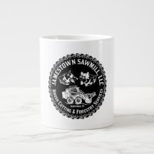 Logo De La Scierie De Jamestown Noire Et Blanc Act