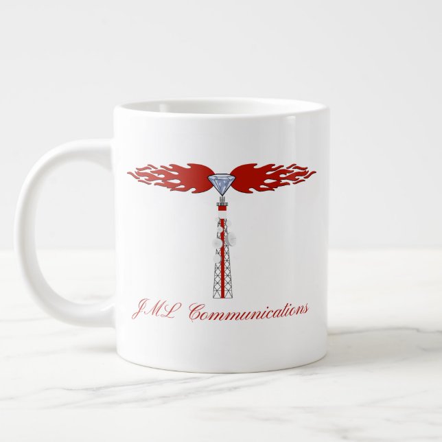 Grande Tasse Logo de la tour de communication JML (Gauche)