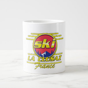 Grande Tasse Logo de Morzine France Ski 80s