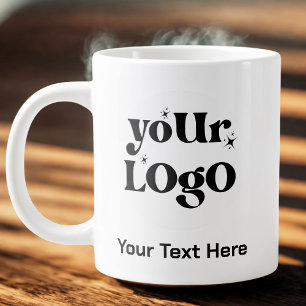 Grande Tasse Logo minimaliste et commerce de texte