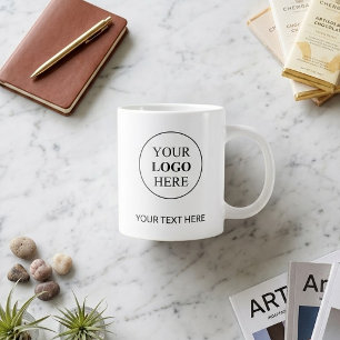 Grande Tasse Logo promotionnel personnalisé - Pas de commande m