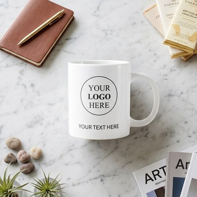 Grande Tasse Logo promotionnel personnalisé - Pas de commande m (Créateur téléchargé)
