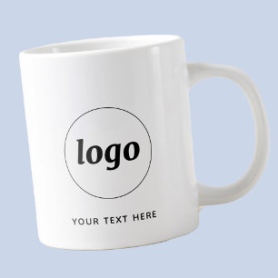Grande Tasse Logo simple et commerce de texte