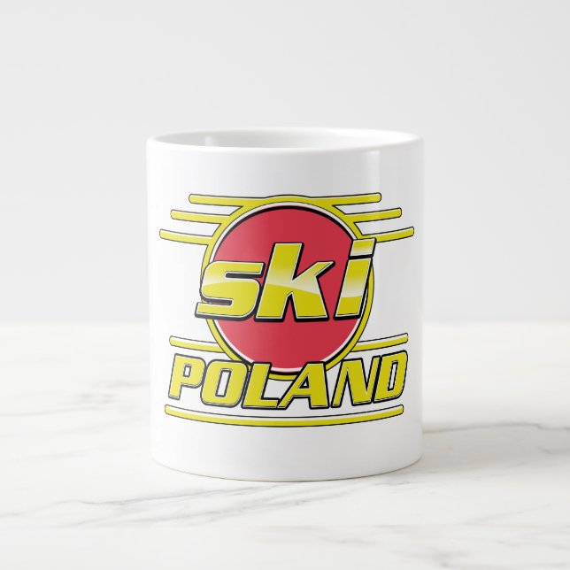 Grande Tasse Logo Ski Pologne 80s (Devant)