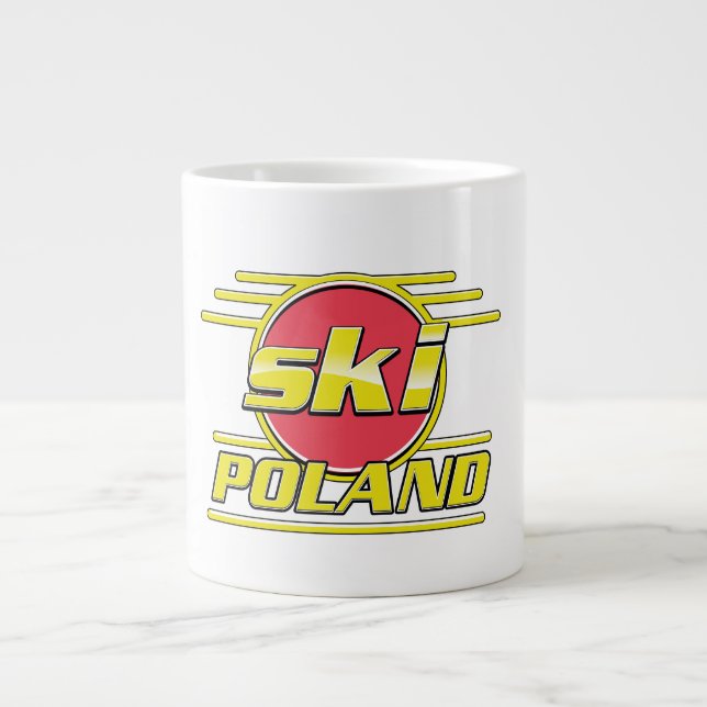 Grande Tasse Logo Ski Pologne 80s (Devant)