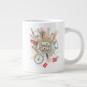 Grande Tasse London City Doodle Art
