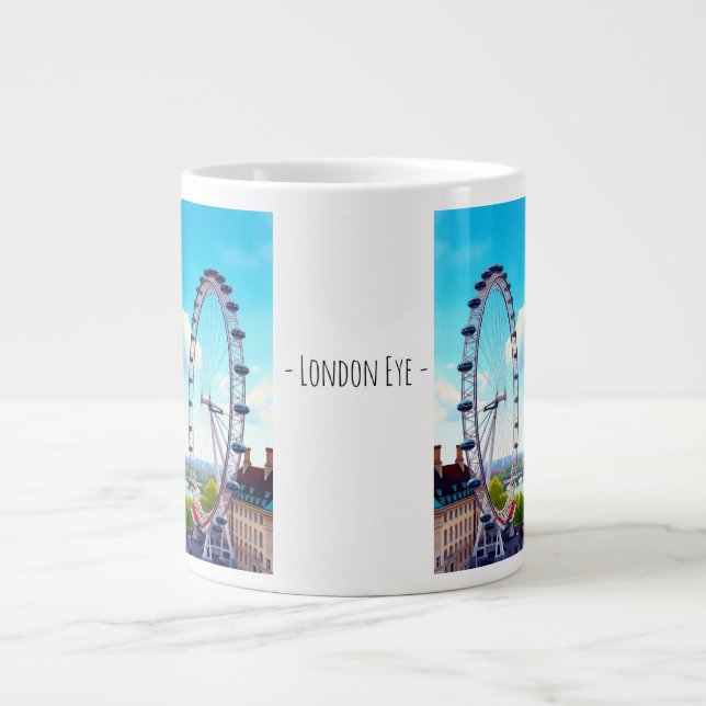 Grande Tasse London Eye, Londres Skyline (Devant)