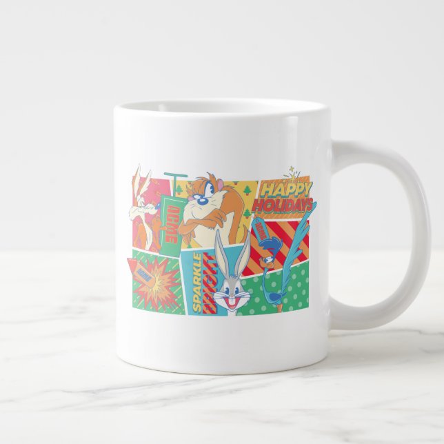 Grande Tasse LOONEY TUNES™ | Motif Joyeux Noël (Droite)