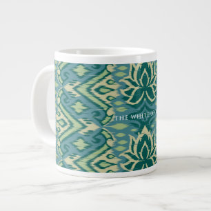Grande Tasse Lotus Ikat Motif - Le Lotus Blanc