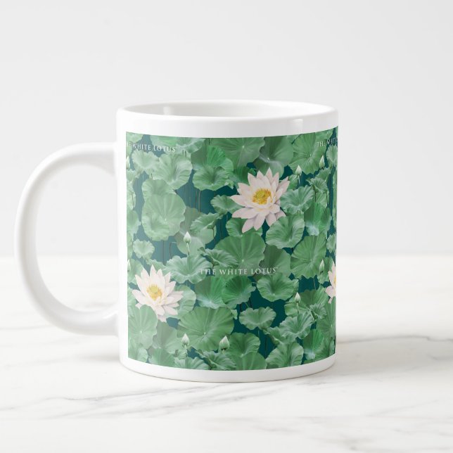 Grande Tasse Lotus Lagoon Motif - Le Lotus Blanc (Gauche)