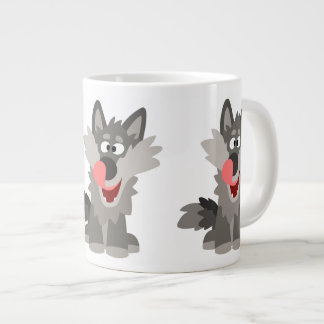 Grande Tasse Loup de dessin animé mignon et idiot