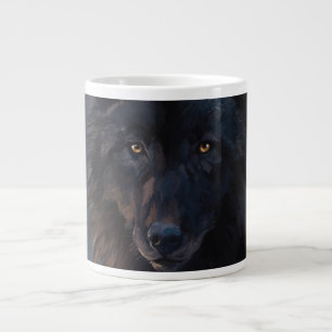 Grande Tasse Loup noir