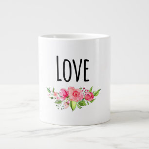 Grande Tasse *~* LOVE INTENTION ÉMOTO Flower Bouquet