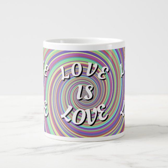 Grande Tasse Love Is Love Fierté  (Devant)