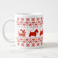 Love Joy Peace Scotties Festive Christmas Dogs