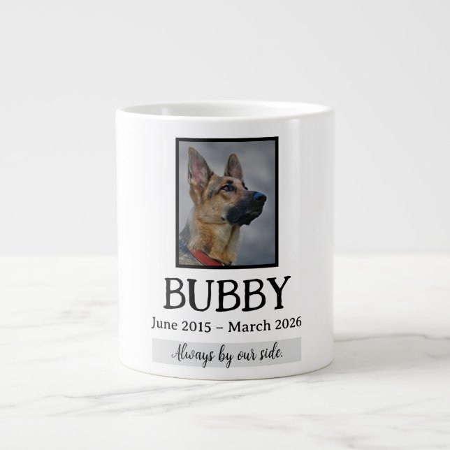 Grande Tasse Love Memorial Funeral Pet Loss In Our Hearts Forev (Devant)