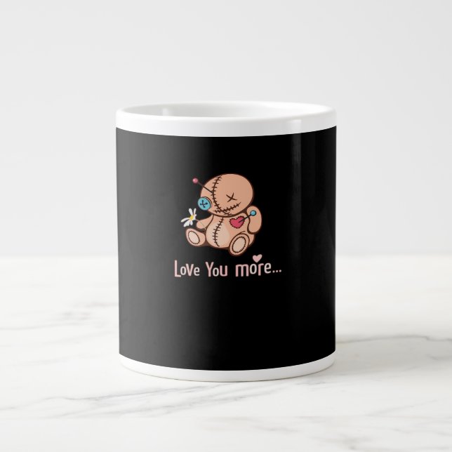 Grande Tasse Love You More Minimal Design  (Devant)