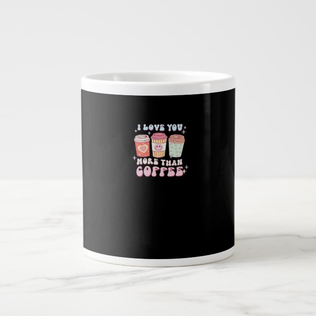 Grande Tasse Love You More Minimal Design  (Devant)