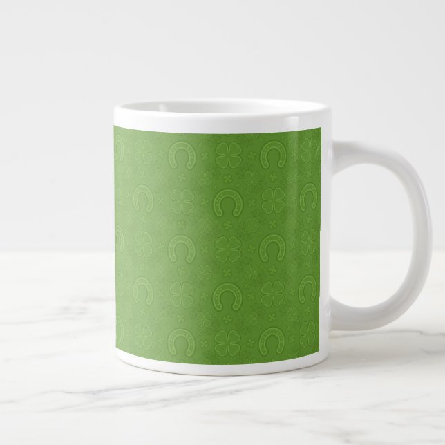 Grande Tasse Lucky Green Icons Motif (Droite)
