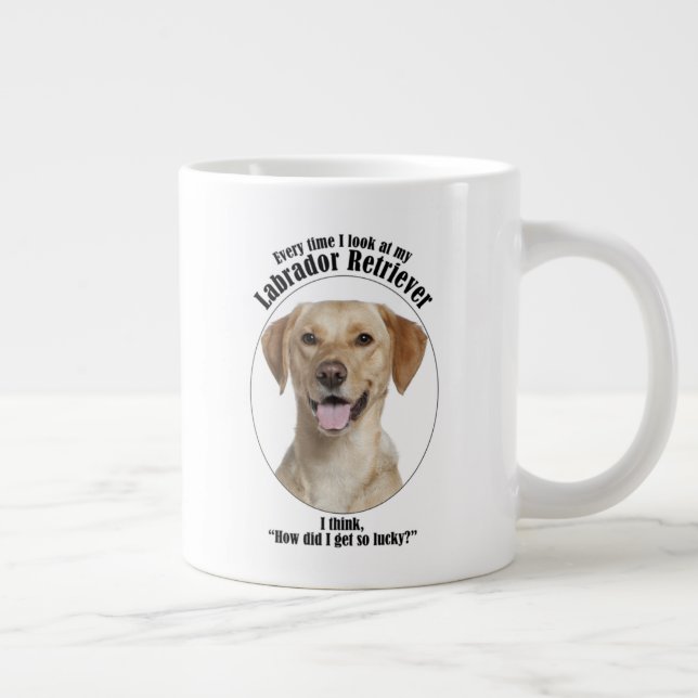 Grande Tasse Lucky Yellow Lab (Droite)