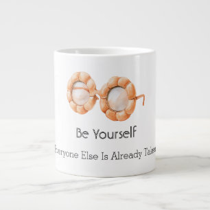 Grande Tasse Lunettes de citrouille Soyez vous-même