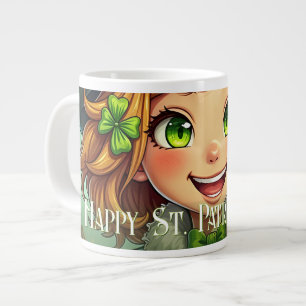 Grande Tasse Lutin joyeux - Saint-Patrick Chanceux Char