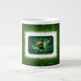 Grande Tasse Lutin portant un pot d'or