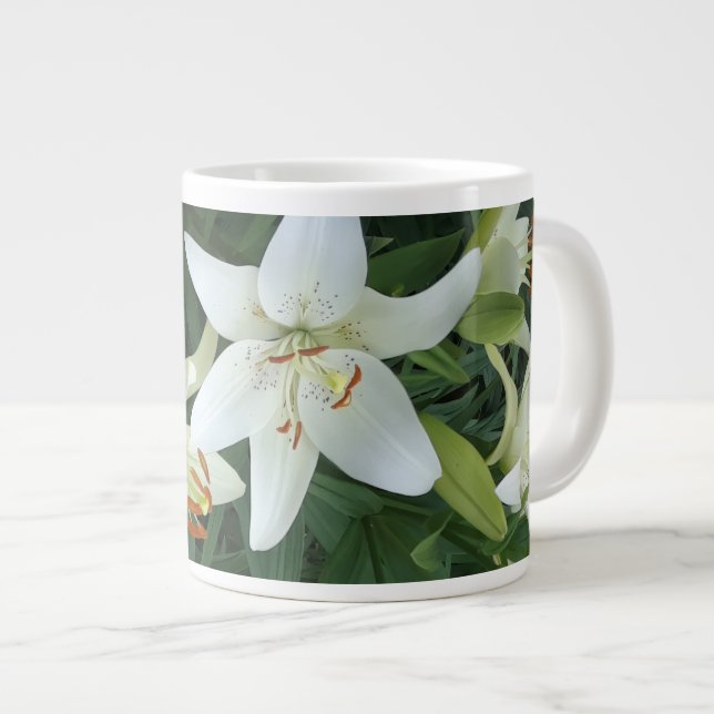 Grande Tasse Lys blancs (Devant droit)