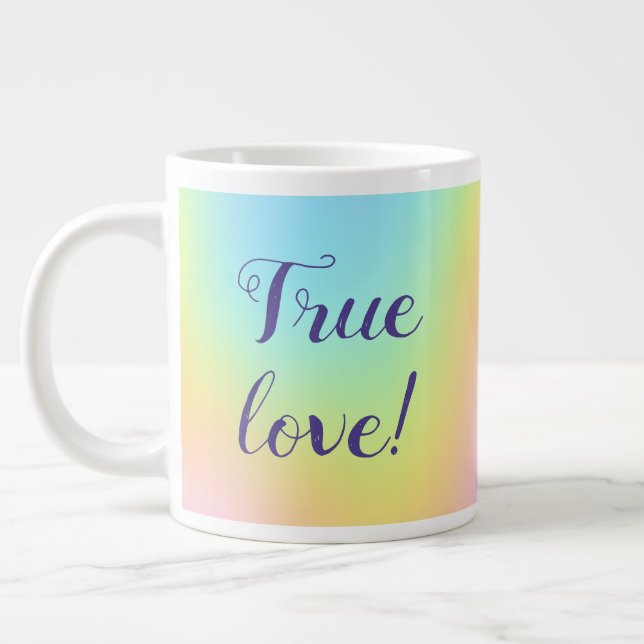 Grande Tasse Magnificent Pastel Rainbow Wedding (Gauche)