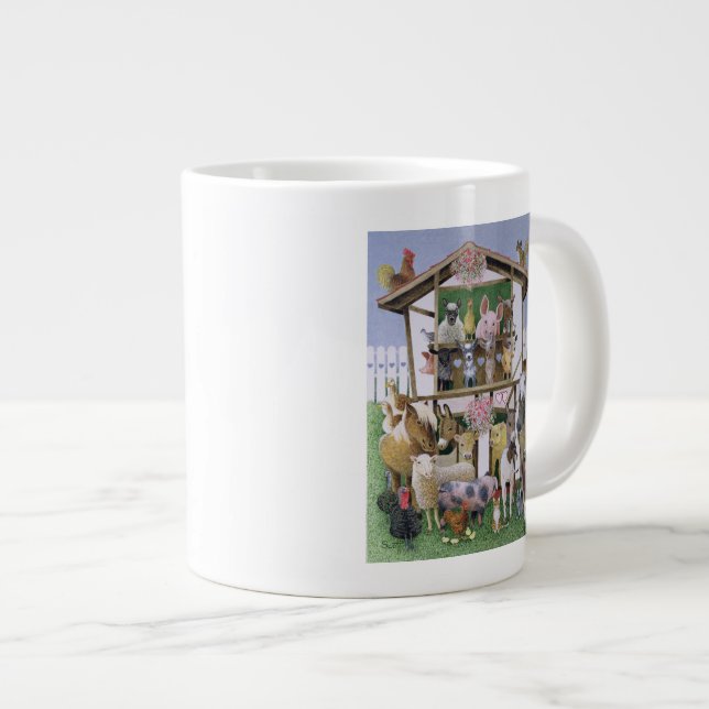 Grande Tasse Maison de théâtre animale (Devant droit)