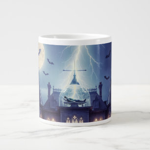 Grande Tasse Maison d'Halloween avec Frankie, bleu foncé 