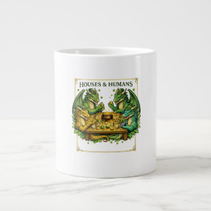 Grande Tasse Maisons et Humains Drôles de DnD pour les Joueurs 