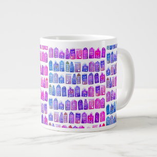 Grande Tasse Maisons hollandaises colorées Amsterdam Motif Pur