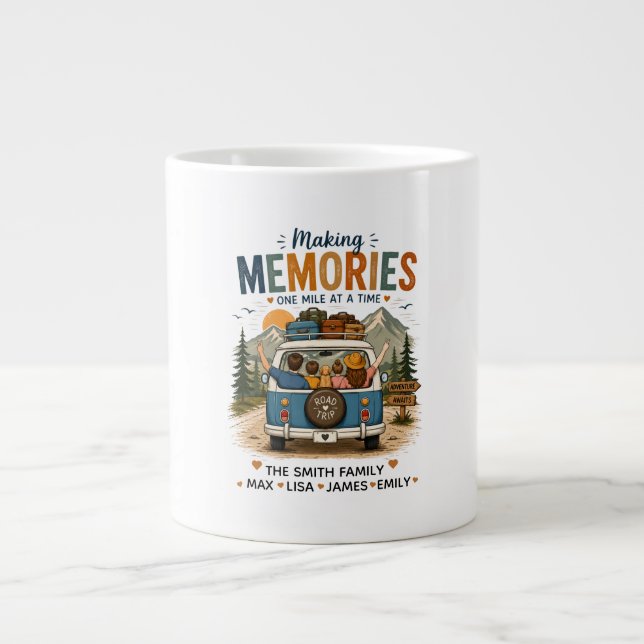 Grande Tasse Making Memories One Mile at a Time | Custom Family (Devant)