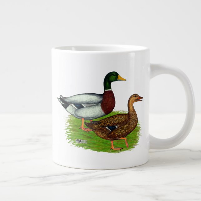 Grande Tasse Mallard Drake et Duck (Droite)