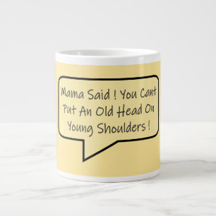 GRANDE TASSE MAMA EST UNE FEMME SAGE TYPE DE MESSAGE GRAPHIQUE