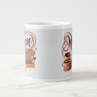 Grande Tasse Maman — Alimenté par l'amour, alimenté par le café
