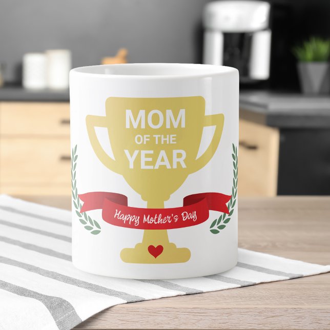 Grande Tasse Maman de l'année Fête des mères (Mom Of The Year Mother's Day Giant Coffee Mug)