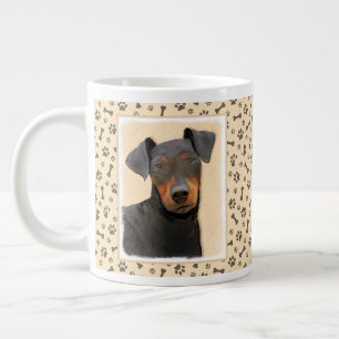 Grande Tasse Manchester Terrier Peinture Art animal original
