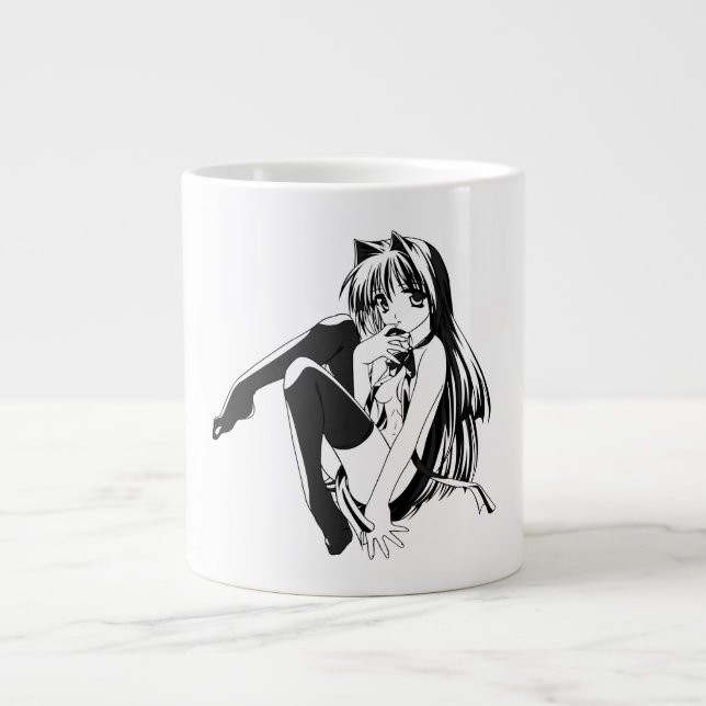 Grande Tasse Manga, Neko Catgirl Furry Kawaii Loli (Devant)