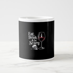 Grande Tasse Manger Boire Et Être Effrayant Citation Drôle Mode