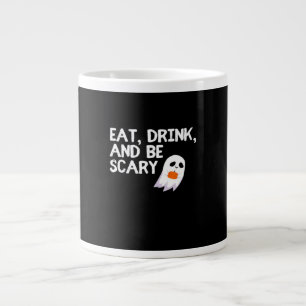 Grande Tasse Manger Boire Et Être Effrayant Esprit Moderne D'Ha