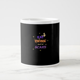Grande Tasse Manger, boire et être effrayant Halloween design d
