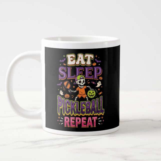 Grande Tasse Manger Dormir Pickleball Répéter Pickleball (Gauche)