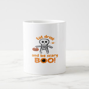 Grande Tasse Mangez, buvez et soyez drôle et effrayant de façon