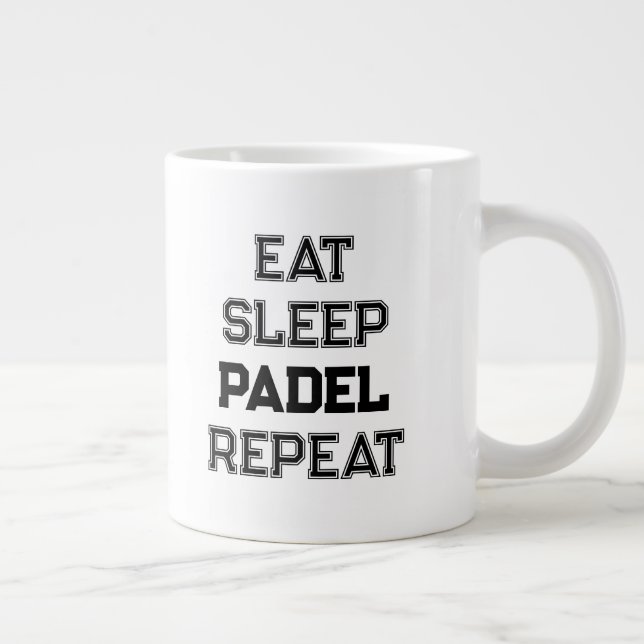 Grande Tasse mangez padel de sommeil répéter padel joueur simpl (Droite)