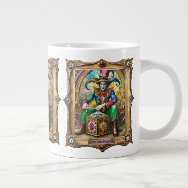 Grande Tasse Mardi Gras Realm Portraits - Voyageur du temps (Droite)