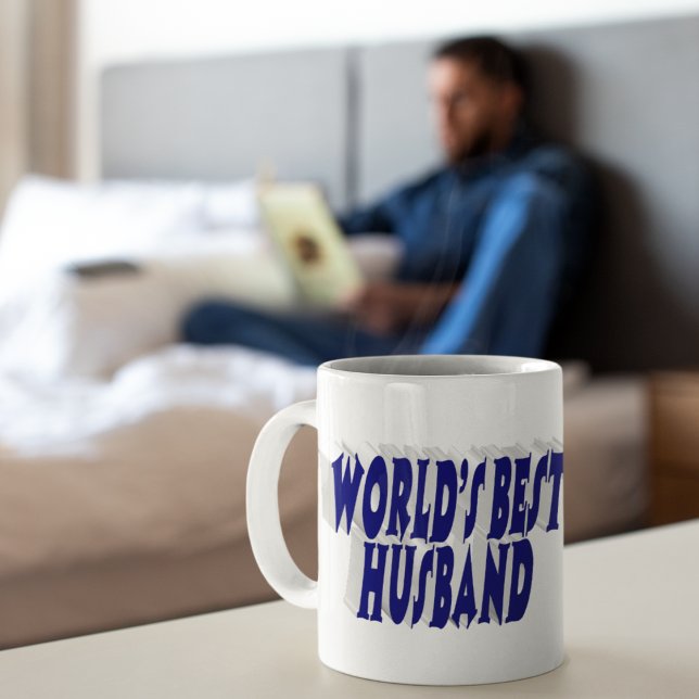 Grande Tasse Mari avec moitié bleu foncé (Créateur téléchargé)